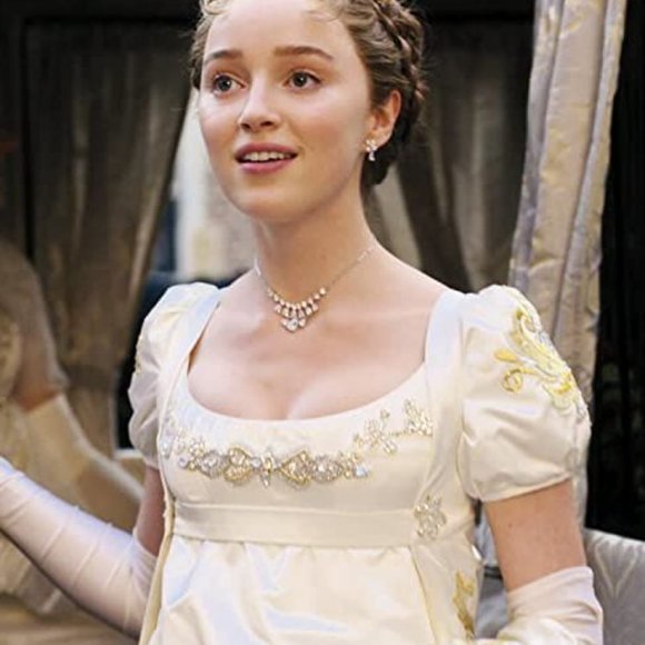 Vintage Nicole Miller Bridgerton-Style Regency Era Empire Waist Dress, Size 6 - Picture 13 of 15